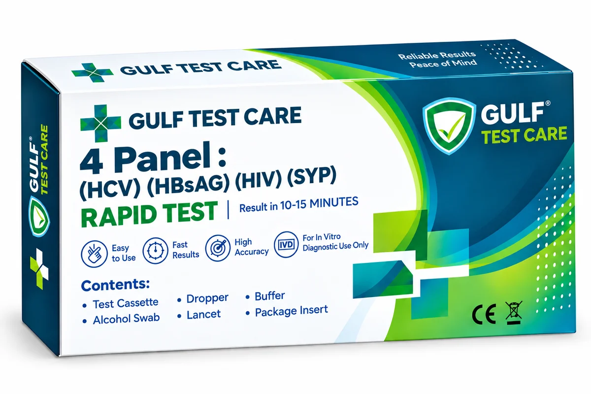 4 Panel STD Test Cassette - HIV Test Kit Malaysia